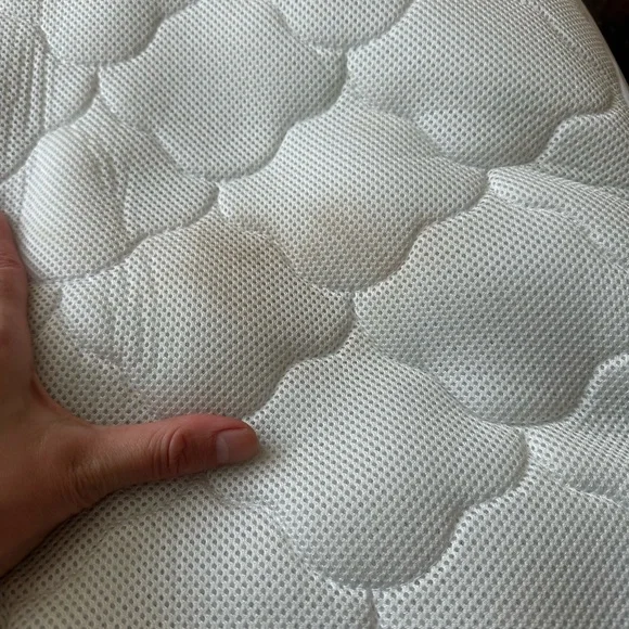 Newton Baby White Mattress Cover waterproof mattress pad GUC crib mattress pad - Picture 3 of 6